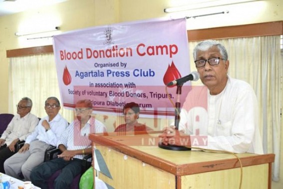 CM inaugurates blood donation camp at Press Club